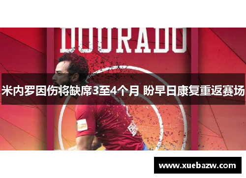 米内罗因伤将缺席3至4个月 盼早日康复重返赛场